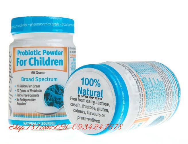 Men vi sinh Úc cho trẻ trên 3 tuổi -12 tuổi Probiotic Powder For Children 60g.