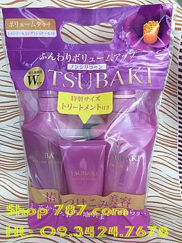 Bộ dầu gội màu tím Shiseido Tsubaki Volume Touch 500ml-